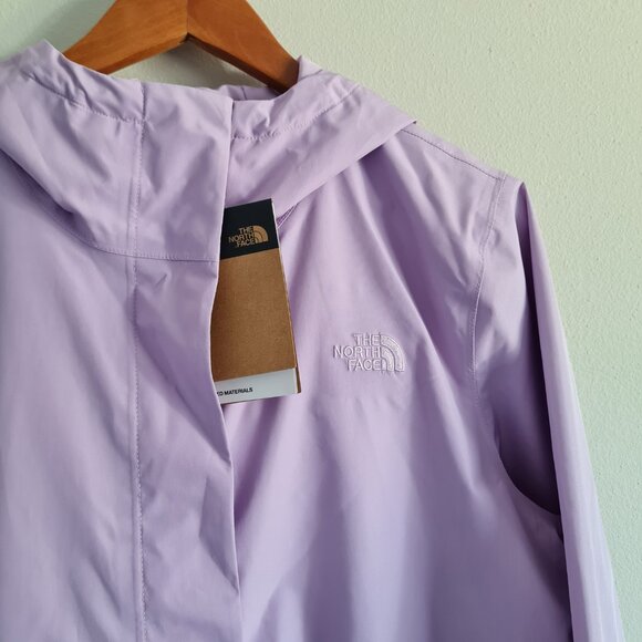 The North Face Woodmont Parka Lupine Purple Large New NWT Pastel Raincoat Jacket - Picture 3 of 6